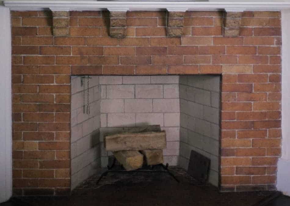Fireplace firebox visual inspection