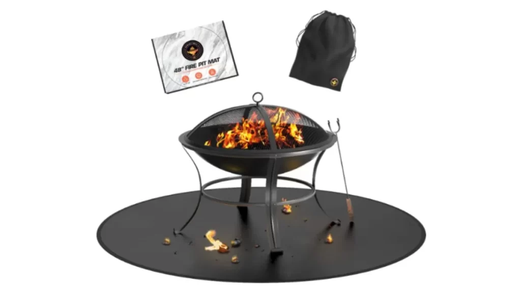 Wholely fire pit mat